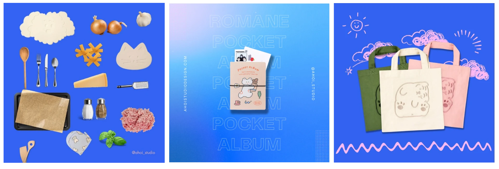 Ahoi Studio product posts