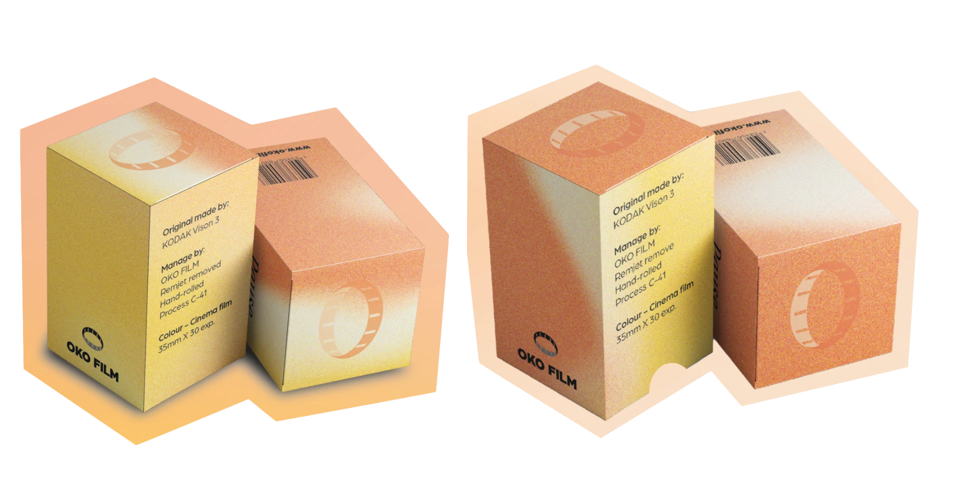 OKO FILM box packaging