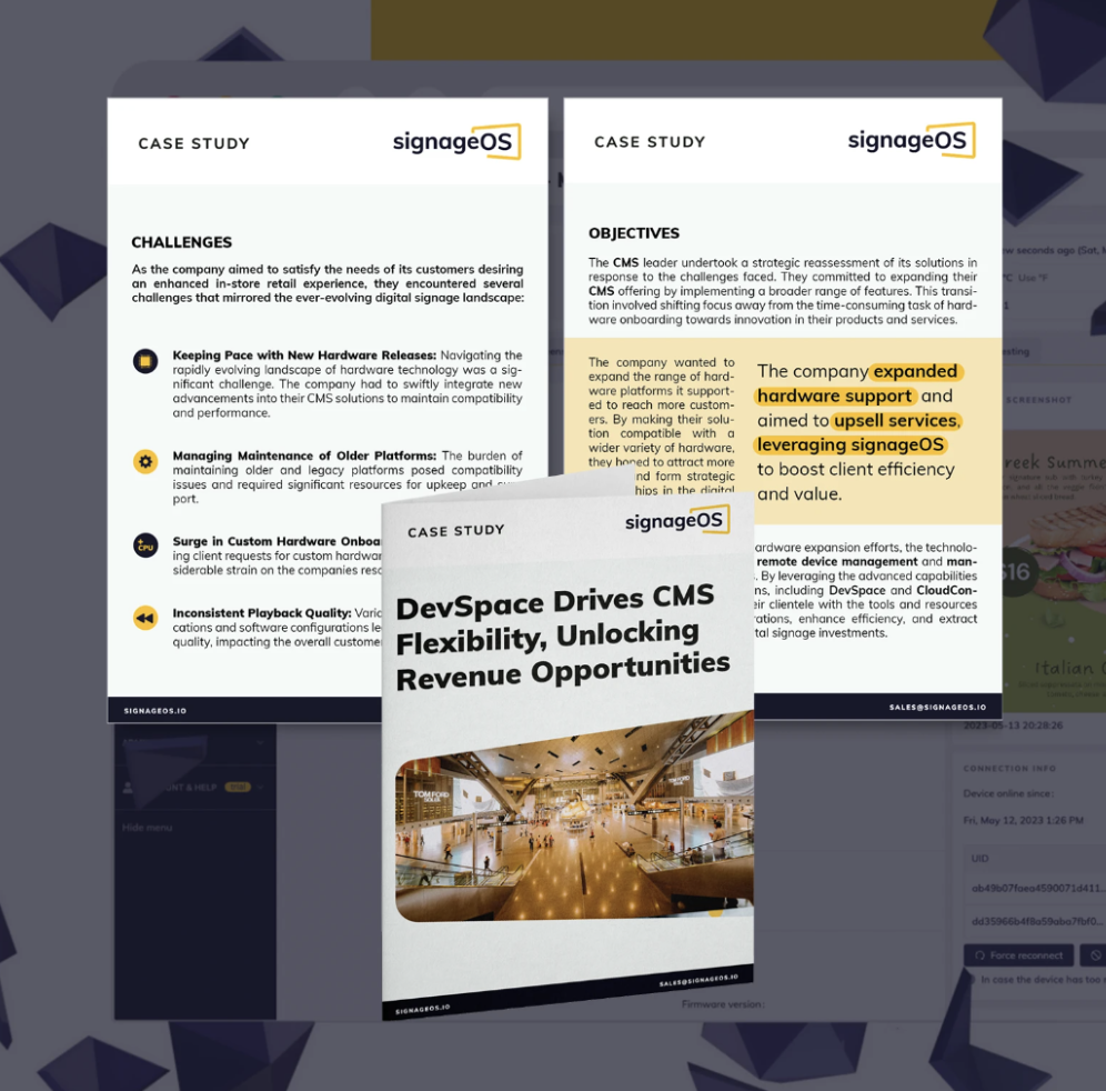 signageOS Marketing Visuals