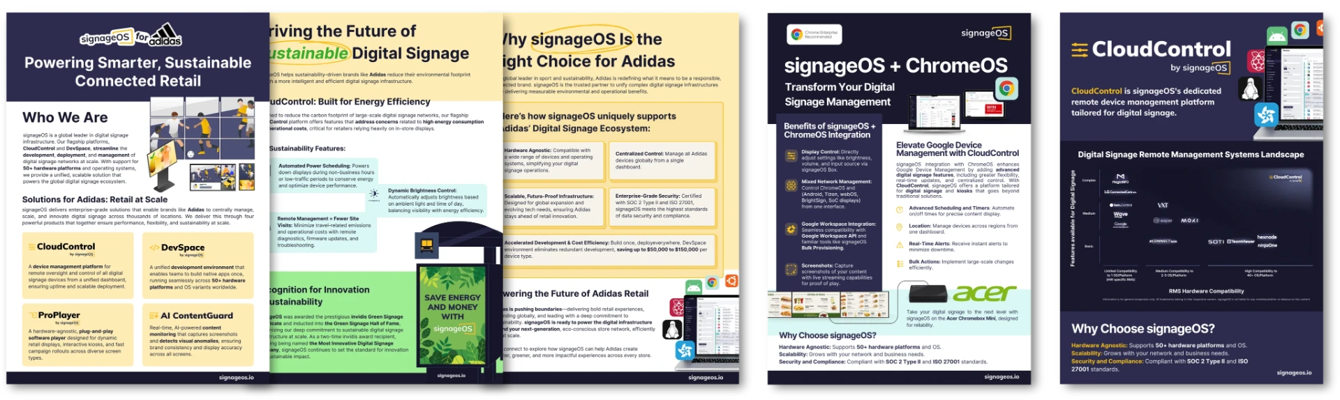 signageOS case studies and one-pagers