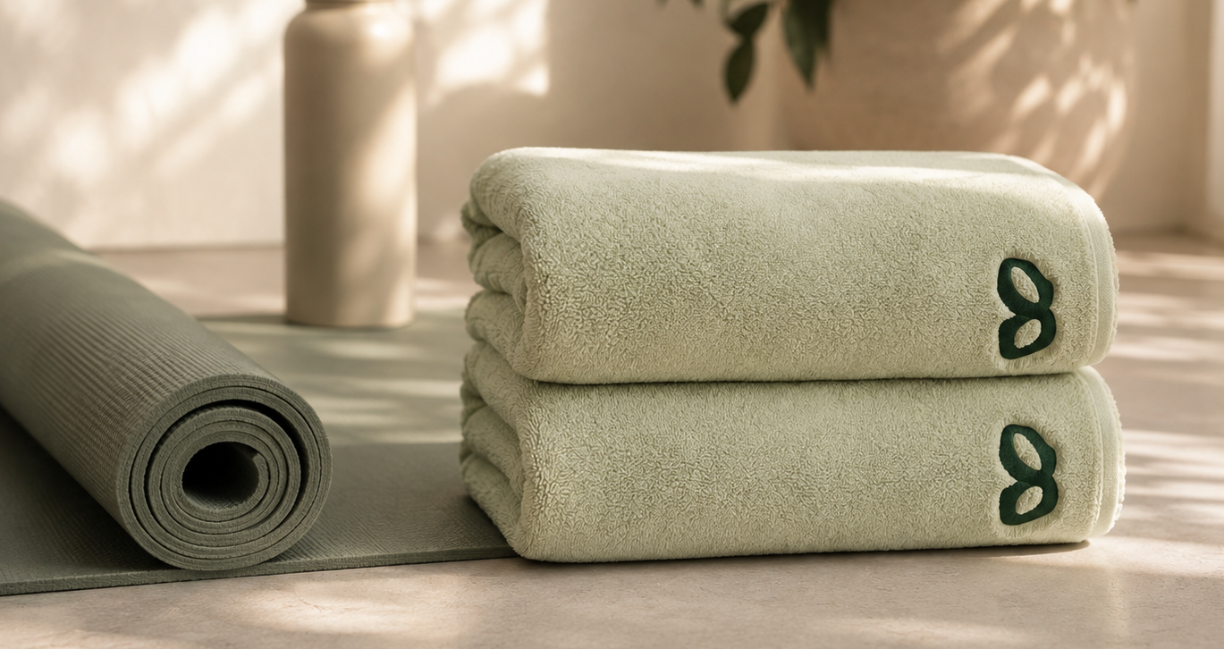 MOVA ON embroidered towels